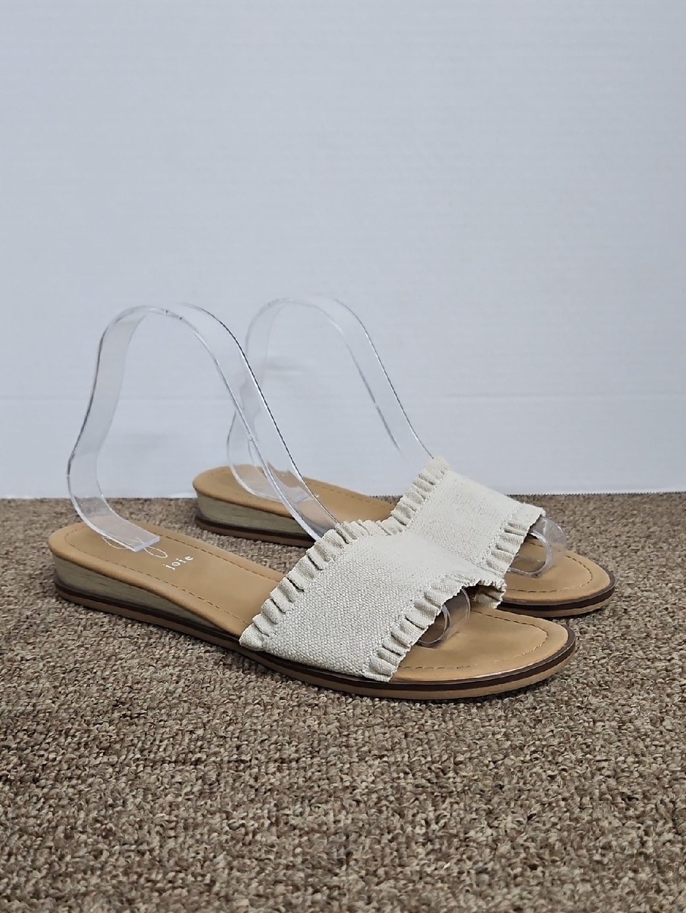 Joie Eidel Ruffle Slip-on Slide Sandals Sz 10 Womens